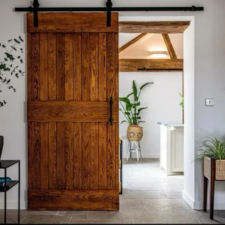 wooden sliding door